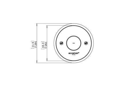 Ecosmart Fire AB3 Ethanol Burner - Stainless Steel Finish - ESF.B.AB3.WTT